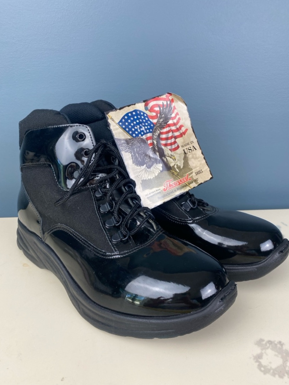 Thorogood 6" Military Police Tactical Black Work Boots 831-6833 MADE IN USA